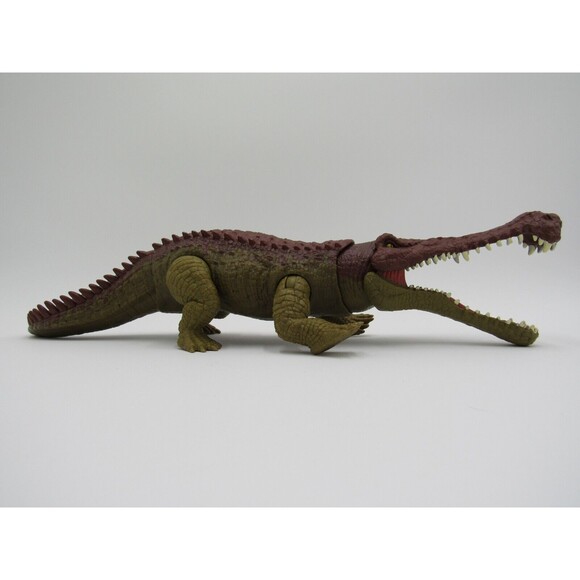 Mattel Jurassic World Primal Attack Massive Biters Sarcosuchus Dinosaur Figure - Picture 2 of 15